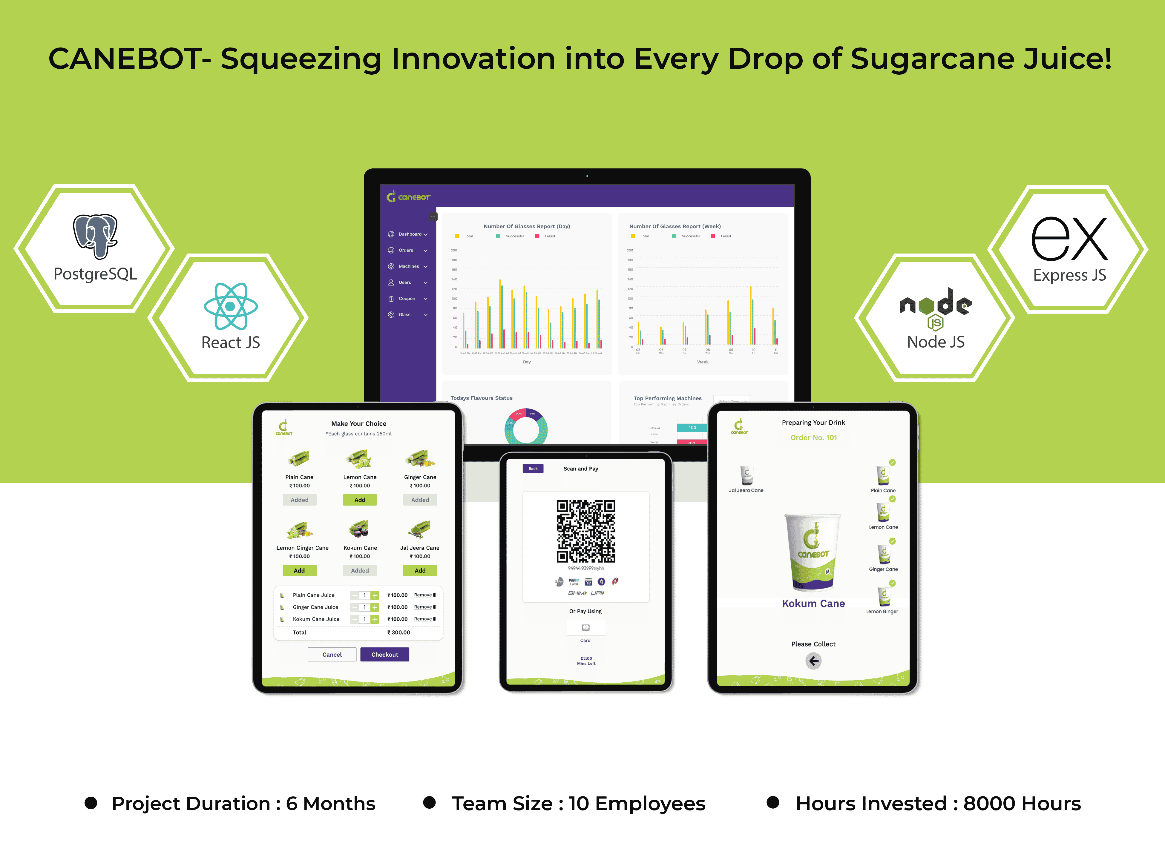 Smart kiosk with automated beverage technology Vending Machine Software powered by Qualcomm-backed innovations, enhancing customer experience with advanced software solutions.