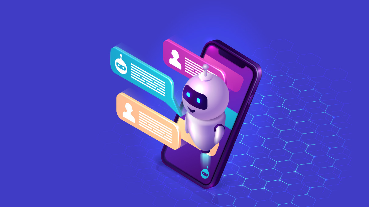 AI-powered chatbot development showcasing Artificial Intelligence solutions, tailored by AI development companies with generative AI development.